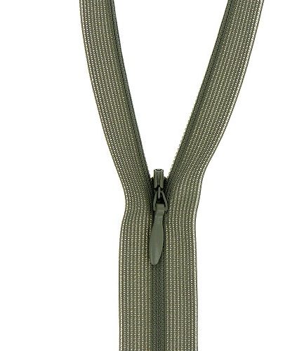 fermeture à glissière kaki